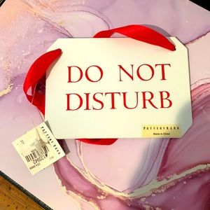 Pottery Barn bedroom door sign